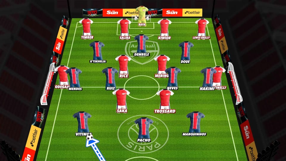Illustration of a soccer formation graphic.