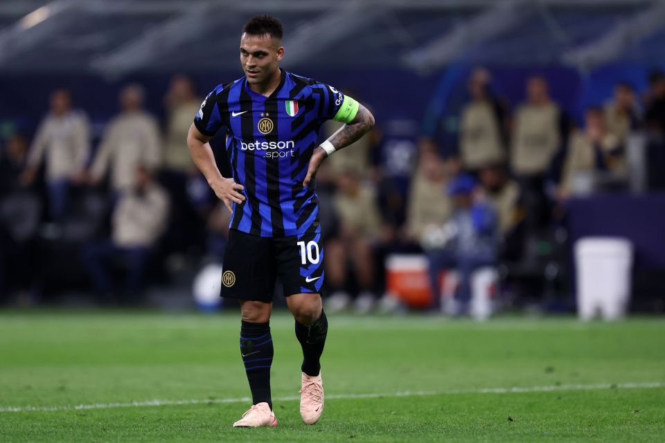 Lautaro Martinez of FC Internazionale during a UEFA Champions League semi-final match.