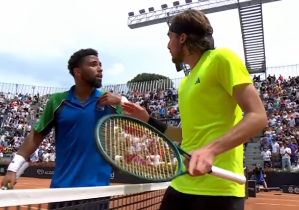 Drama: Fils and Tsitsipas Work Out Differences at Net After Rome Battle