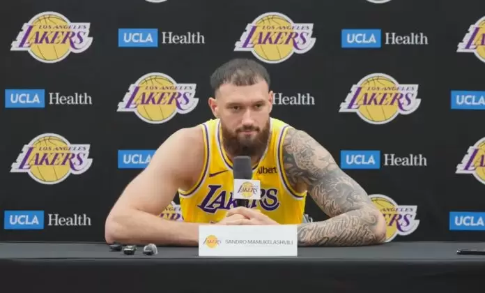 Sandro Mamukelashvili says wearing Lakers jersey feels surreal